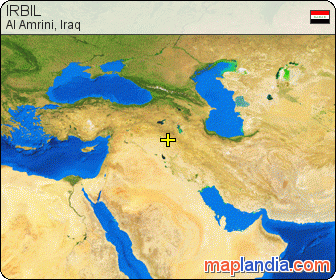 IRBIL  satellite map