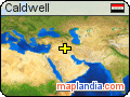 Caldwell satellite map