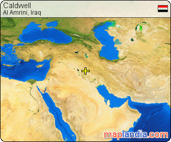 Caldwell satellite map