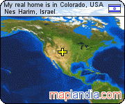 My real home is in Colorado, USA satellite map