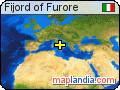 Fijord of Furore satellite map