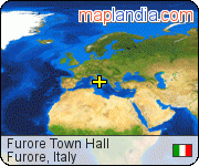 Furore Town Hall satellite map