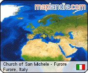 Church of San Michele - Furore satellite map