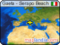 Gaeta - Serapo Beach satellite map