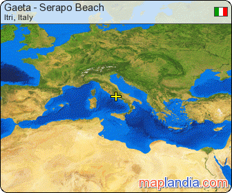 Gaeta - Serapo Beach satellite map