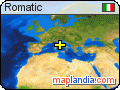 Romatic satellite map