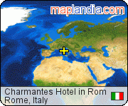 Charmantes Hotel in Rom satellite map
