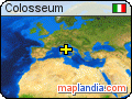 Colosseum satellite map