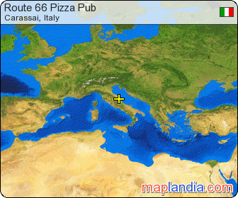 Route 66 Pizza Pub satellite map