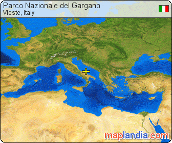 Parco Nazionale del Gargano satellite map