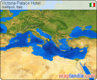 Victoria Palace Hotel satellite map