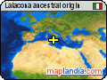 Laiacona ancestral origin satellite map