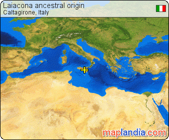Laiacona ancestral origin satellite map