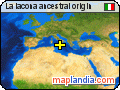 La Iacona ancestral origin satellite map