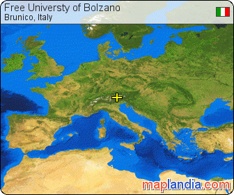 Free Universty of Bolzano satellite map