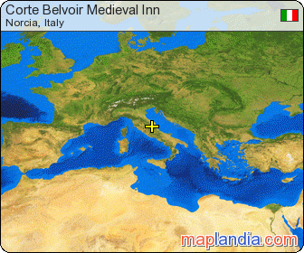 Corte Belvoir Medieval Inn satellite map