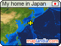 My home in Japan satellite map