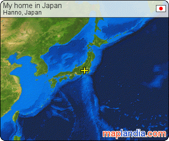 My home in Japan satellite map