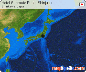 Hotel Sunroute Plaza Shinjuku satellite map