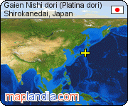 Gaien Nishi dori (Platina dori) satellite map