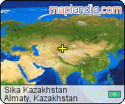 Sika Kazakhstan satellite map