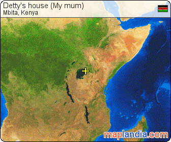 Detty's house (My mum) satellite map