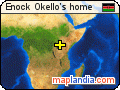 Enock Okello's home satellite map