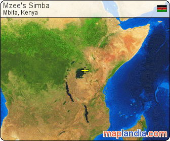 Mzee's Simba satellite map