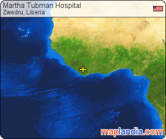 Martha Tubman Hospital satellite map