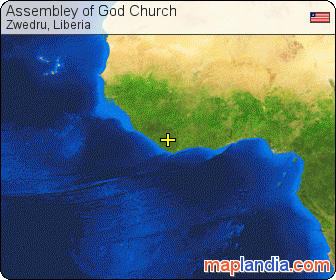 Assembley of God Church satellite map