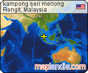 kampong seri merlong satellite map