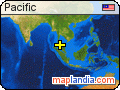 Pacific satellite map