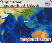 smk merbok satellite map