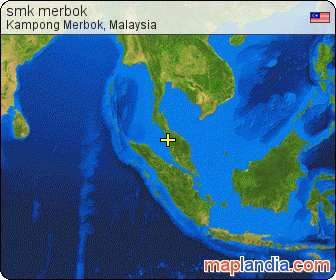 smk merbok satellite map