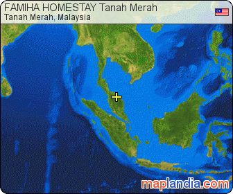 FAMIHA HOMESTAY Tanah Merah satellite map