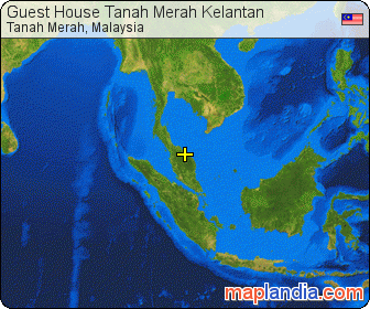 Guest House Tanah Merah Kelantan satellite map