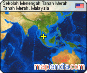 Sekolah Menengah Tanah Merah satellite map