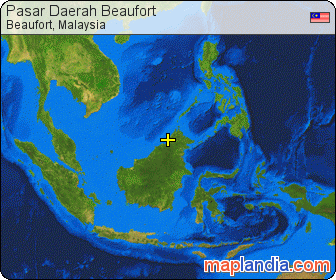 Pasar Daerah Beaufort satellite map