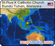 St Pius X Catholic Church satellite map