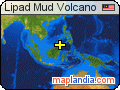 Lipad Mud Volcano satellite map