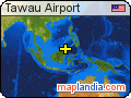 Tawau Airport satellite map