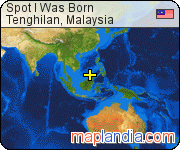 Spot I Was Born satellite map