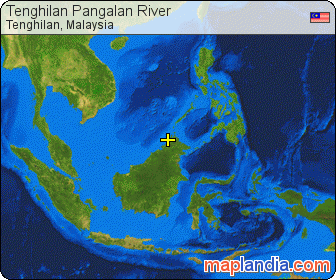 Tenghilan Pangalan River satellite map