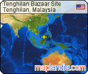 Tenghilan Bazaar Site satellite map