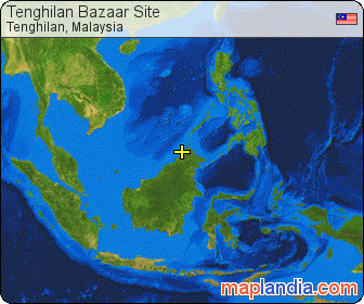Tenghilan Bazaar Site satellite map