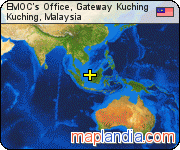 EMOC's Office, Gateway Kuching  satellite map