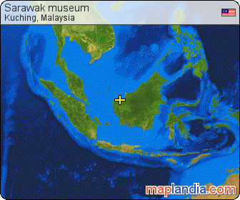 Sarawak museum satellite map