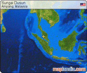 Sungai Dusun satellite map