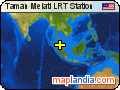 Taman Melati LRT Station satellite map