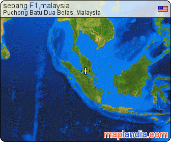 sepang F1,malaysia satellite map